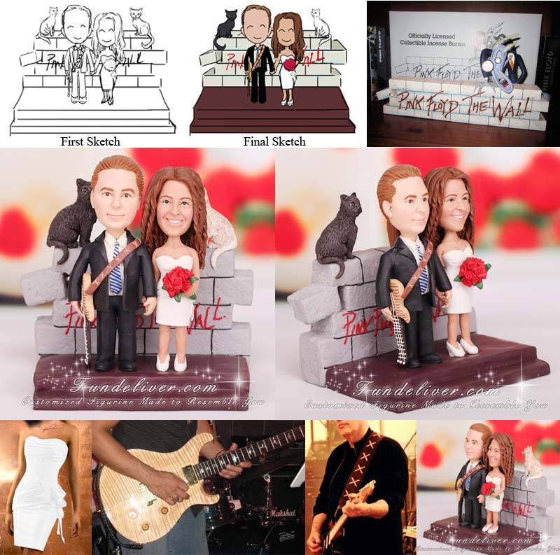 Rocker Wedding Cake Toppers